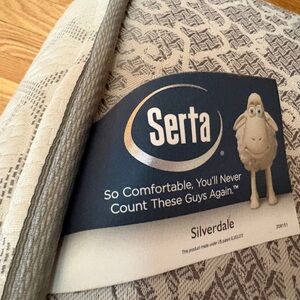 Serta Silverdale Mattress Topper - Cream/Beige